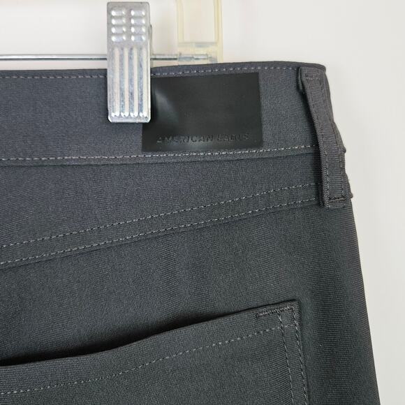 Mens American Eagle Gray Performance Pants Slim Fit Size 32x34 Golf Active Chino - Picture 6 of 12